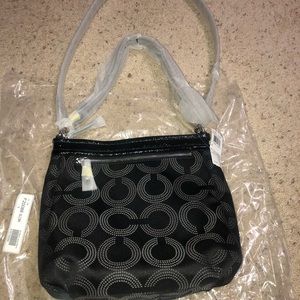 Nwt black coach crossbody purse